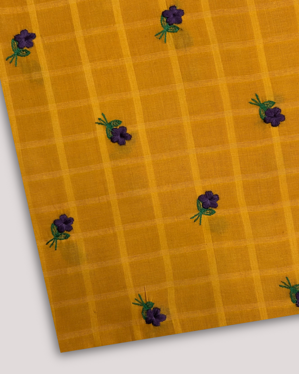 Multi Embroidered Lawn Mustard MEL-S25-120