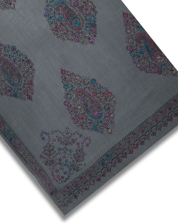 CASHMERE EMBROIDERED SHAWLS CES-W25-0061