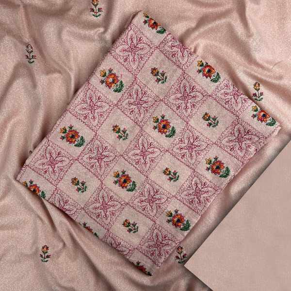 2Pc Embroidered Jaal Lawn Karandi ELKD-S25-0005