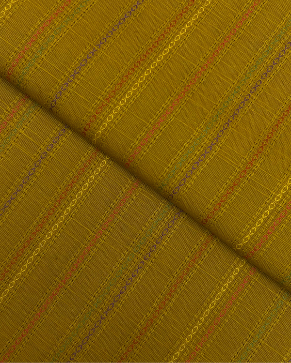 Katpana Khaddar Olivish Mustard KKW-W25-0028