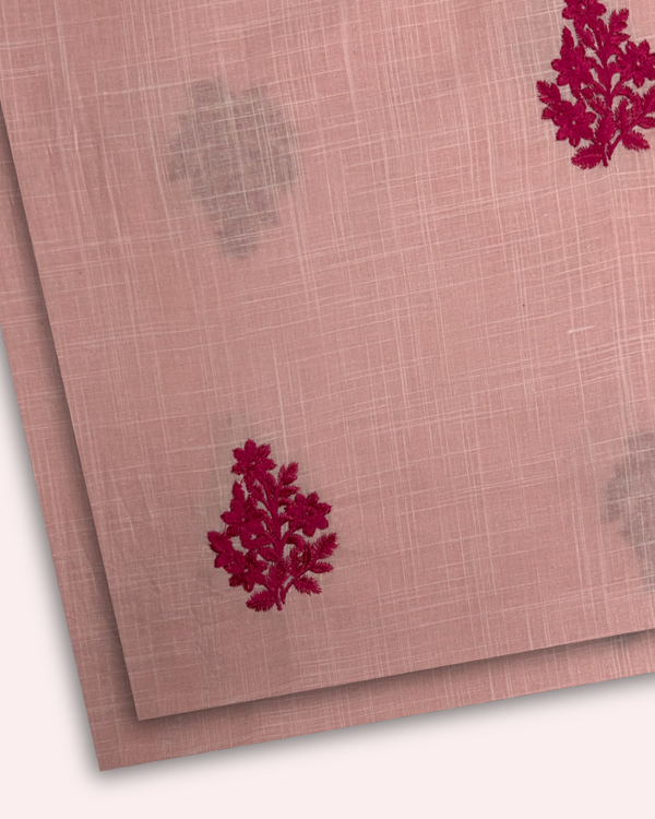 2Pc Embroidered Lawn Peach PMEL-S25-0061