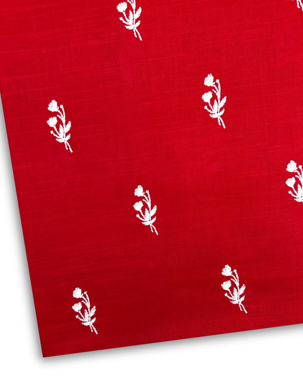 Embroidered Khaddar Red EK-W25-0062