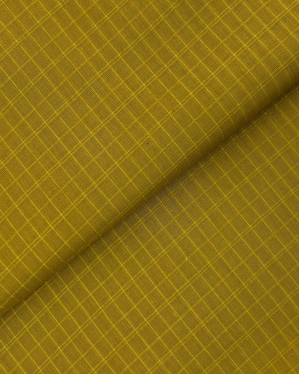 Check Lawn Olivish Mustard CLS-S25-0021