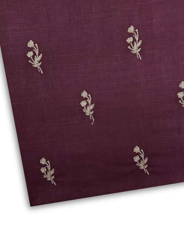 Embroidered Khaddar Plum EK-W25-0063