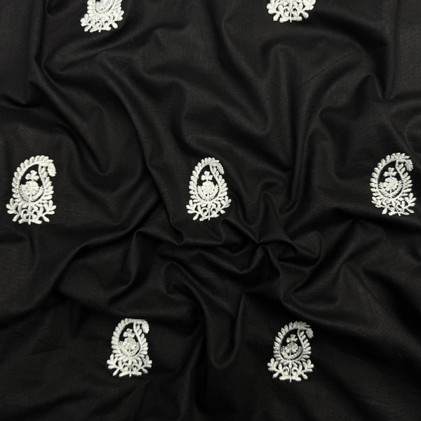 Embroidered Lawn Black EMF-S25-0145