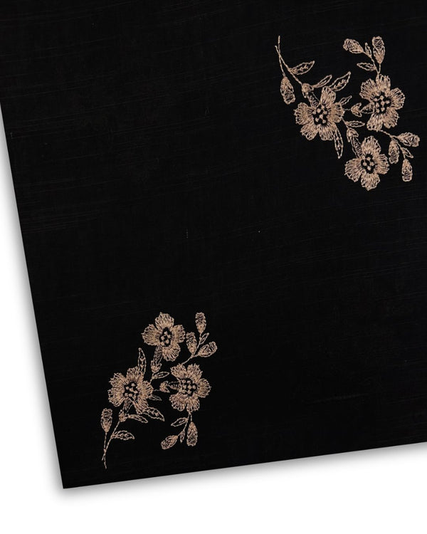 Embroidered Khaddar Black EK-W25-0064