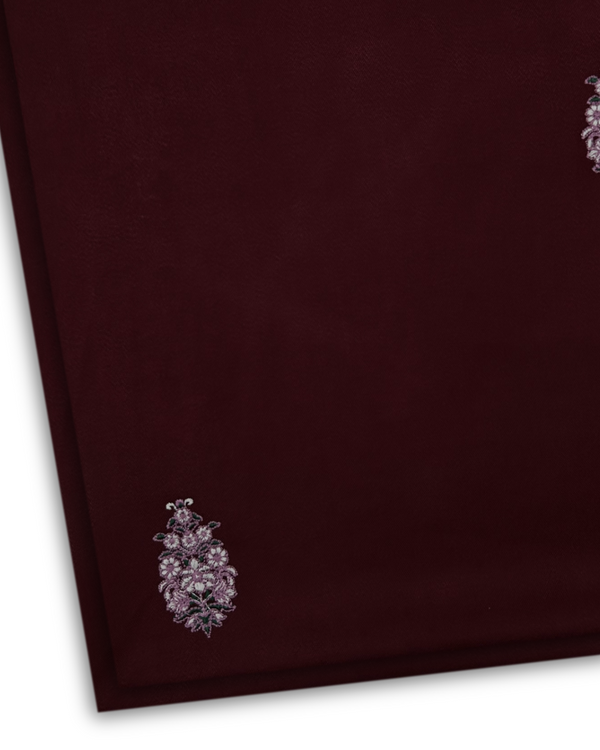 2Pc Multi Embroidered Alpine Maroon MEA-W25-0013