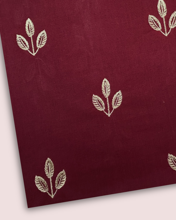 Embroidered Motif Fabric EMF-S25-0054