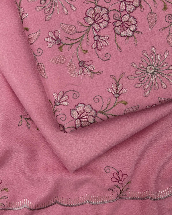 3Pc Alpine Embroidered With Embroidered Border Shawl AEBS-W25-0027