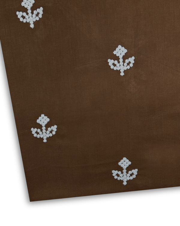 Embroidered Khaddar Chocolate EK-W25-0085