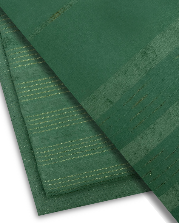 3Pc Alpine Velvet with Golden Stripe Sage AVGS-W25-0006