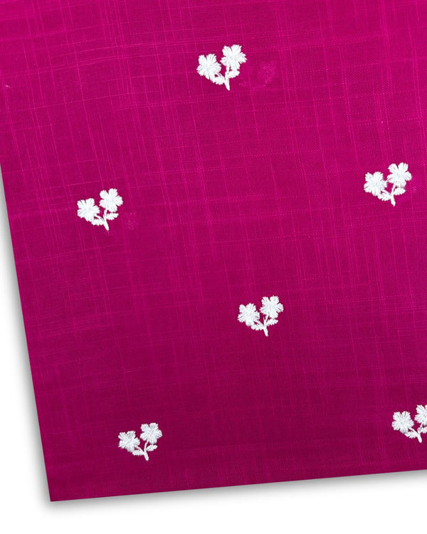 Embroidered Khaddar Hot Pink EK-W25-0043