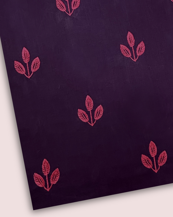 Embroidered Motif Fabric EMF-S25-0057