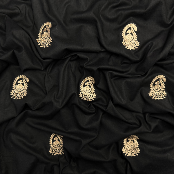 Embroidered Lawn Black EMF-S25-0146