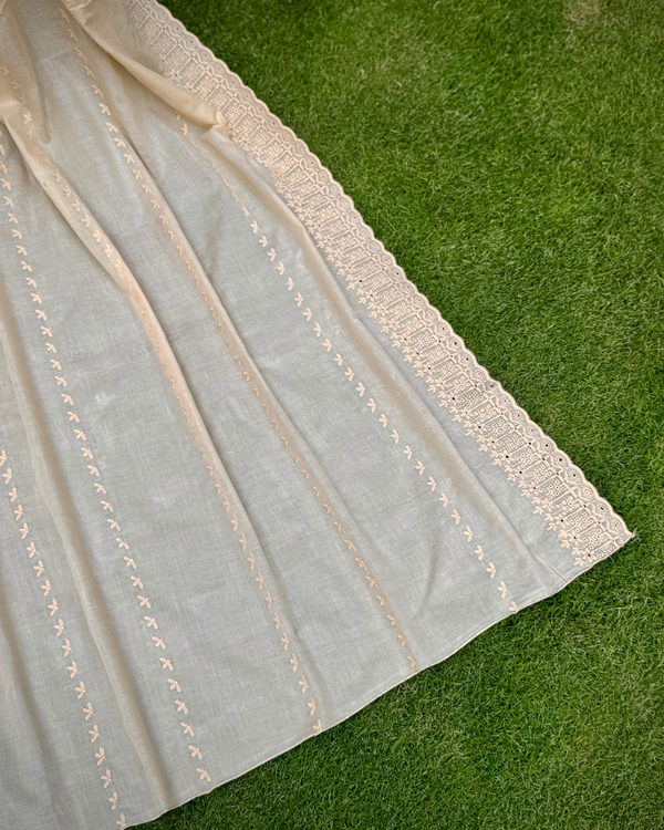 Embroidered Lawn Border Dupatta EBD-S25-0023