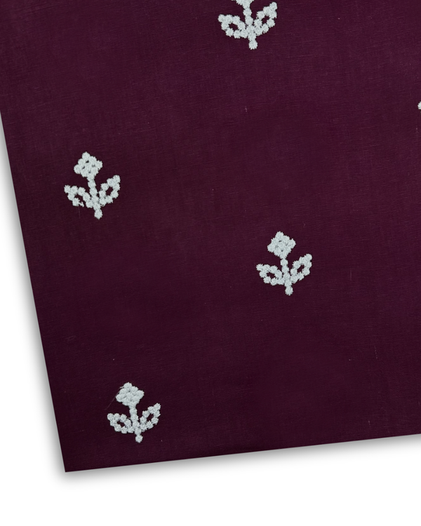 Embroidered Khaddar Maroon EK-W25-0089