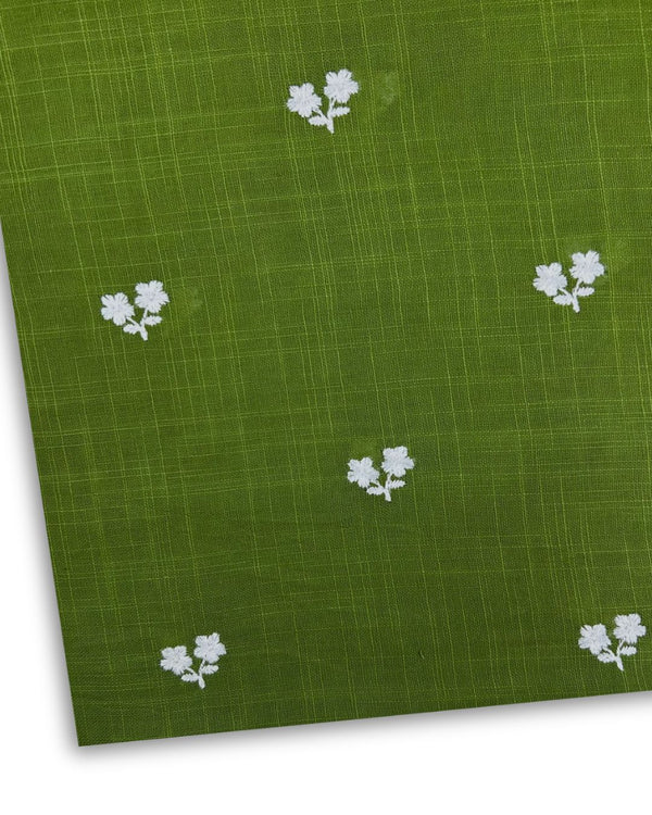 Embroidered Khaddar Parrot Green EK-W25-0050