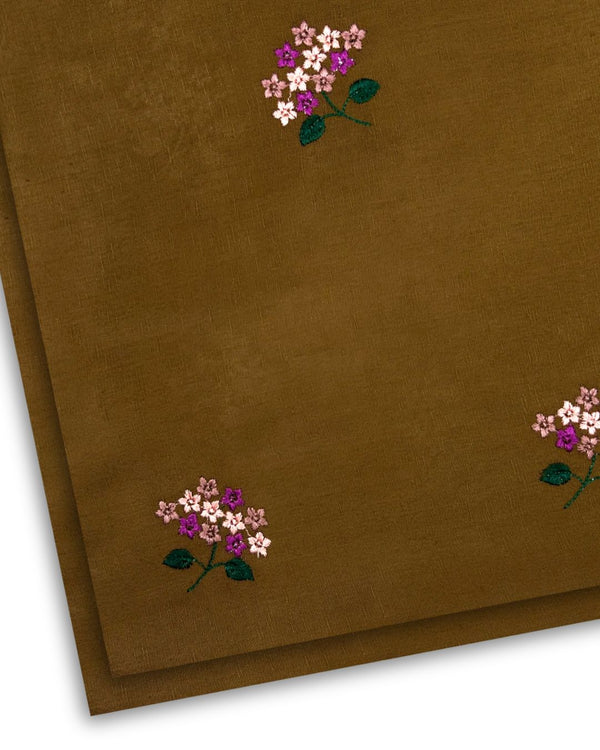 2Pc Multi Embroidered Chikoo KEM-W25-0051