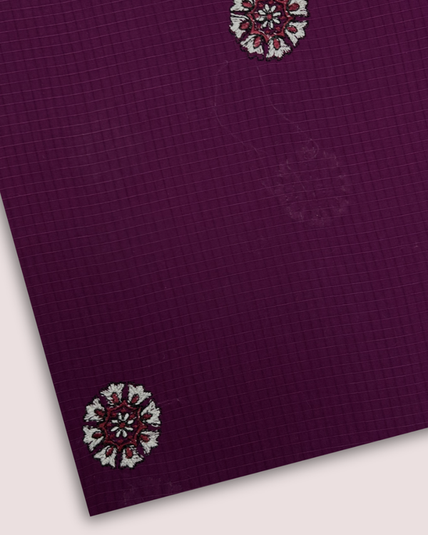 Multi Embroidered Lawn Plum MEL-S25-055