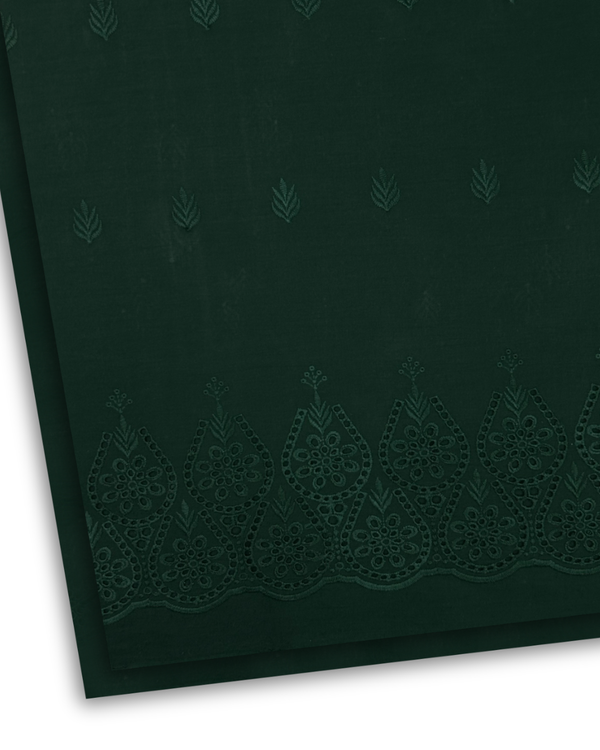 2Pc Schiffli Border Embroidered Lawn SBE-S24-0032