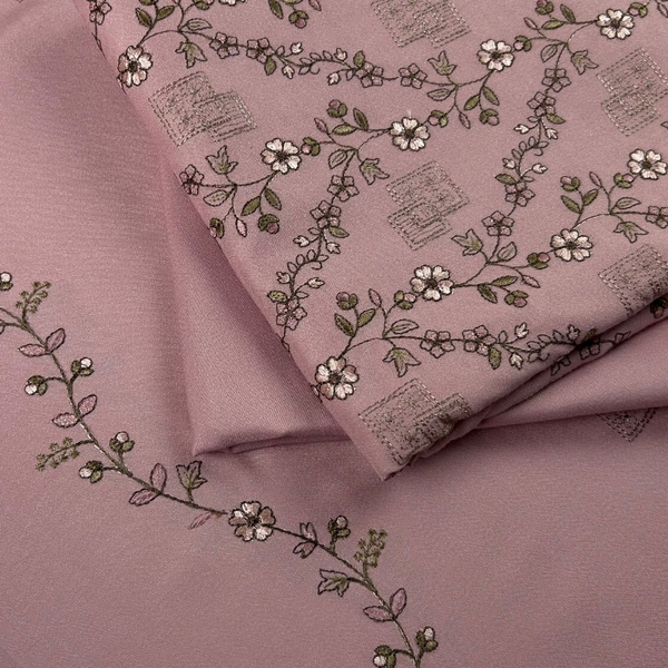 3Pc Alpine Embroidered With Embroidered Border Shawl AEBS-W25-0014
