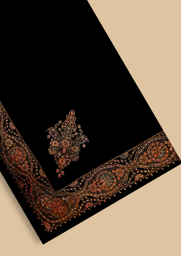 CASHMERE EMBROIDERED SHAWLS CES-W25-0020