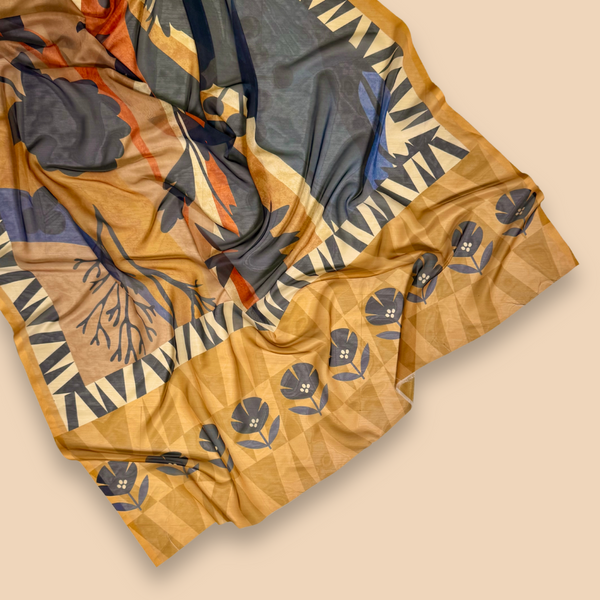 Cut Piece Digital Print Tissue Silk Dupatta DPTS-S25-0001