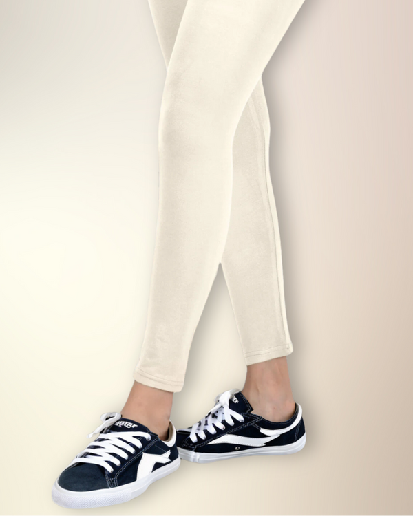 Dyed Jersey Ladies Tights Cream DJLT-S25-0001