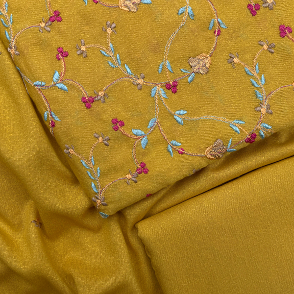 2Pc Embroidered Jaal Lawn Karandi ELKD-S25-0016