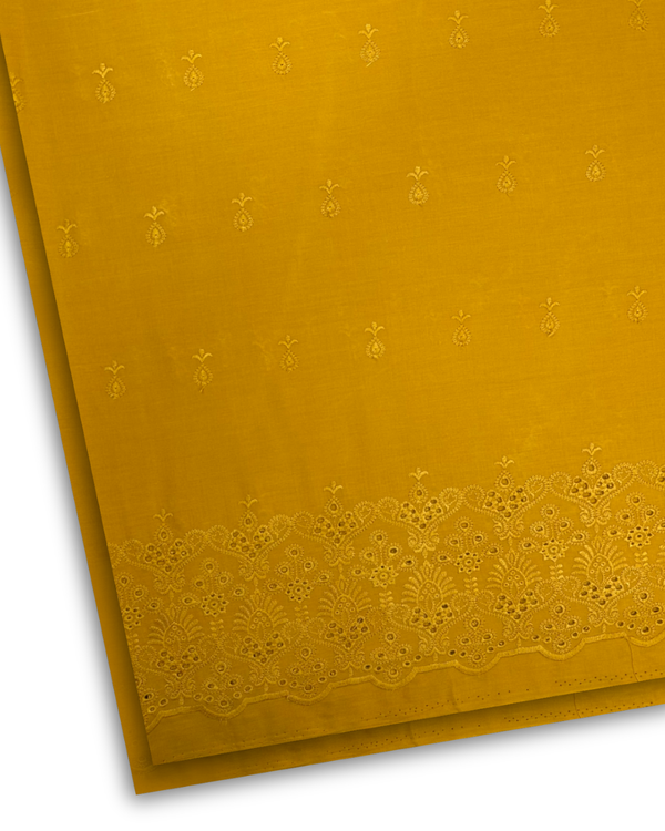 2Pc Schiffli Border Embroidered Lawn SBE-S24-0033