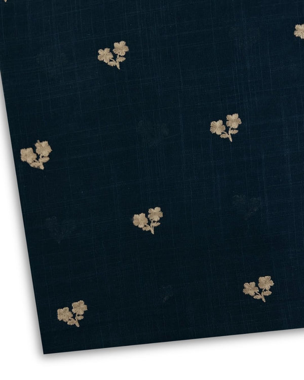 Embroidered Khaddar Steel Blue EK-W25-0045