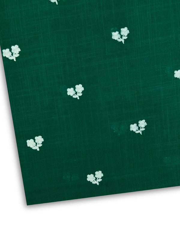 Embroidered Khaddar Bottle Green EK-W25-0049