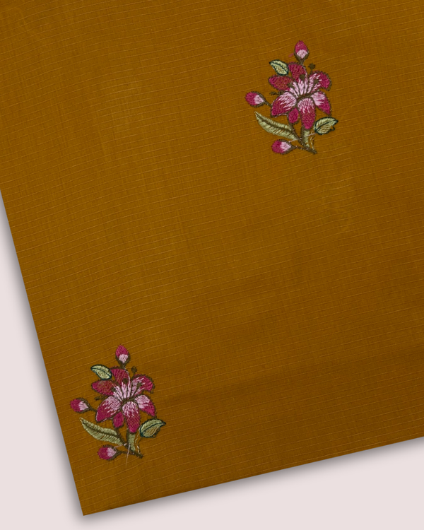 Multi Embroidered Lawn Mustard MEL-S25-060