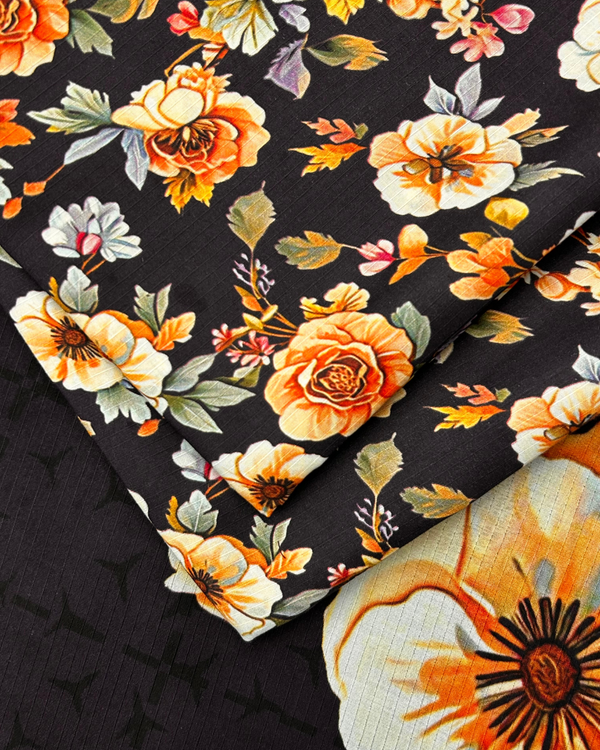 3pc Rib Linen Digital Print RLDP-W25-0013