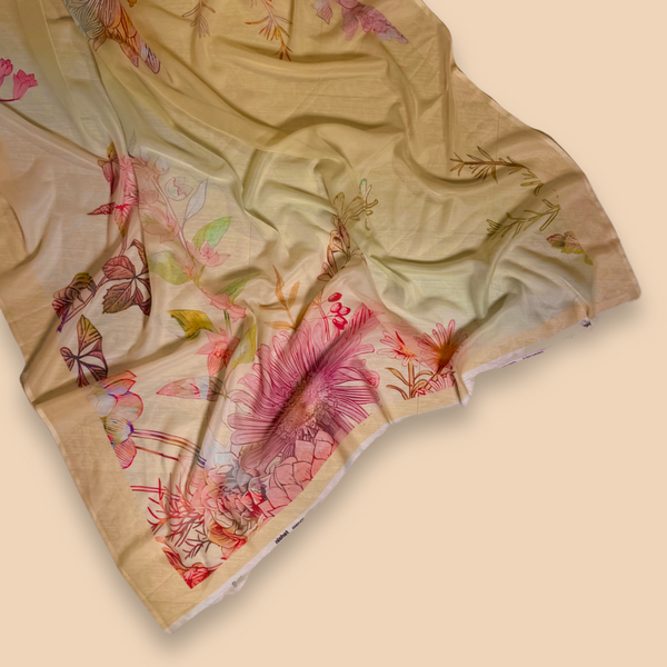 Cut Piece Digital Print Tissue Silk Dupatta DPTS-S25-0002