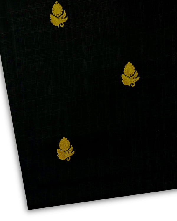 2Pc Multi Embroidered Khaddar Black MEKT-W25-0053