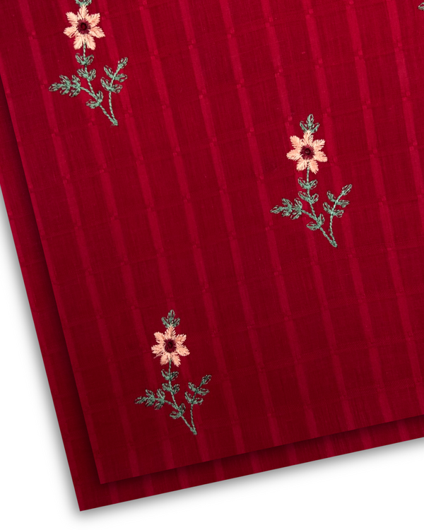 2Pc Embroidered Lawn Red PMEL-S25-0051