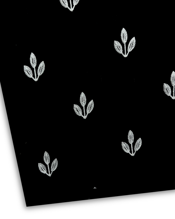 2Pc Embroidered Lawn Black PMEL-S25-0079