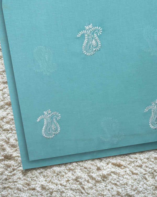 2Pc Embroidered Lawn Ice Blue PMEL-S25-0051