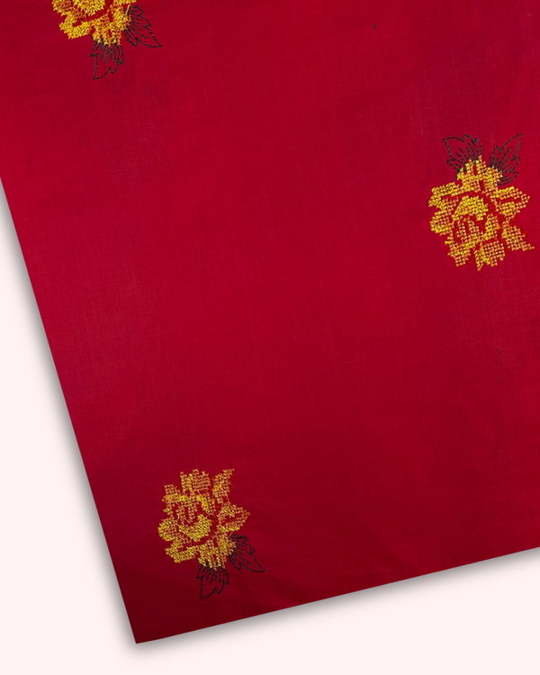 Multi Embroidered Lawn Red MEL-S25-0038