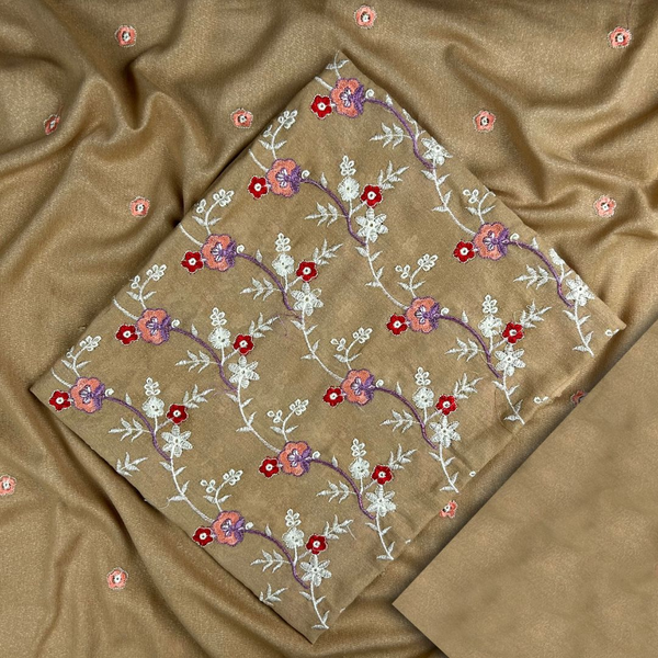 2Pc Embroidered Jaal Lawn Karandi ELKD-S25-0013