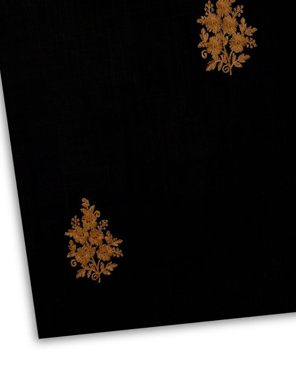 2Pc Multi Embroidered Khaddar Black MEKT-W25-0054