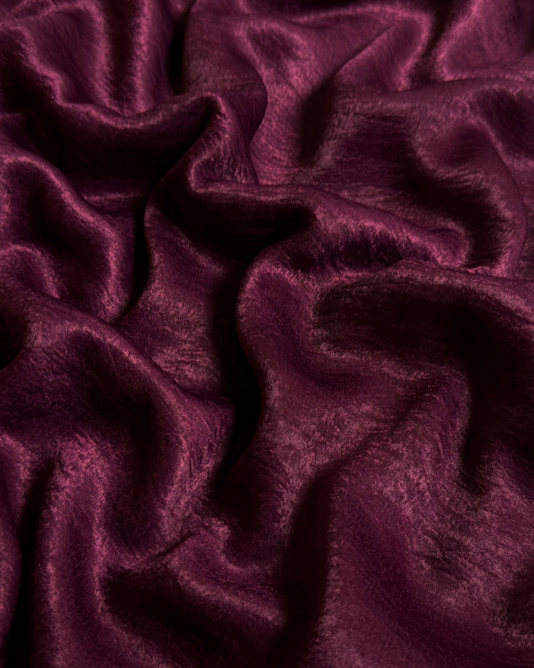 2Pc Silk Velvet Burgundy SVMT-W25-0004