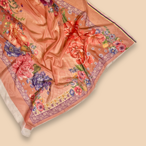 Cut Piece Digital Print Tissue Silk Dupatta DPTS-S25-0003