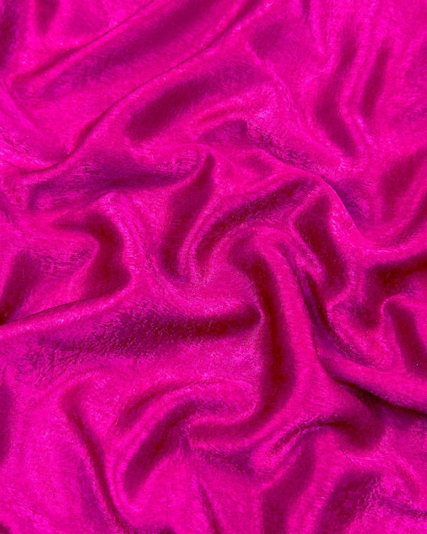 2Pc Silk Velvet Hot Pink VMT-W25-0018