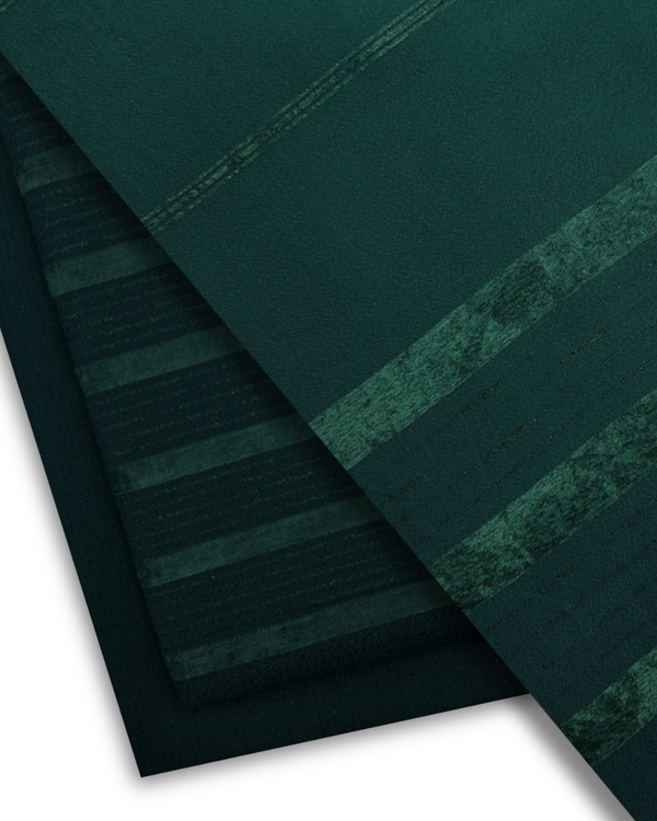 3Pc Alpine Velvet with Golden Stripe Bottle Green AVGS-W25-0002
