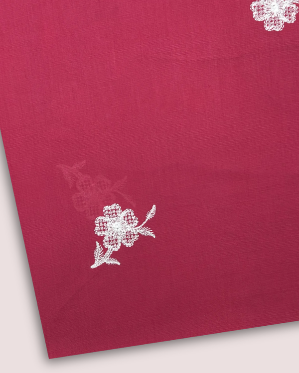 Embroidered Motif Fabric Carrot EMF-S25-0076