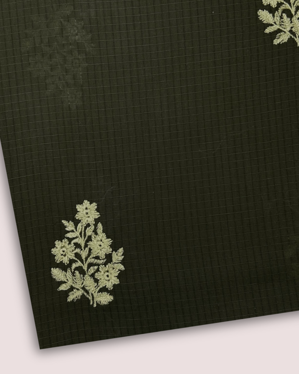 Embroidered Motif Fabric Mehndi EMF-S25-0077