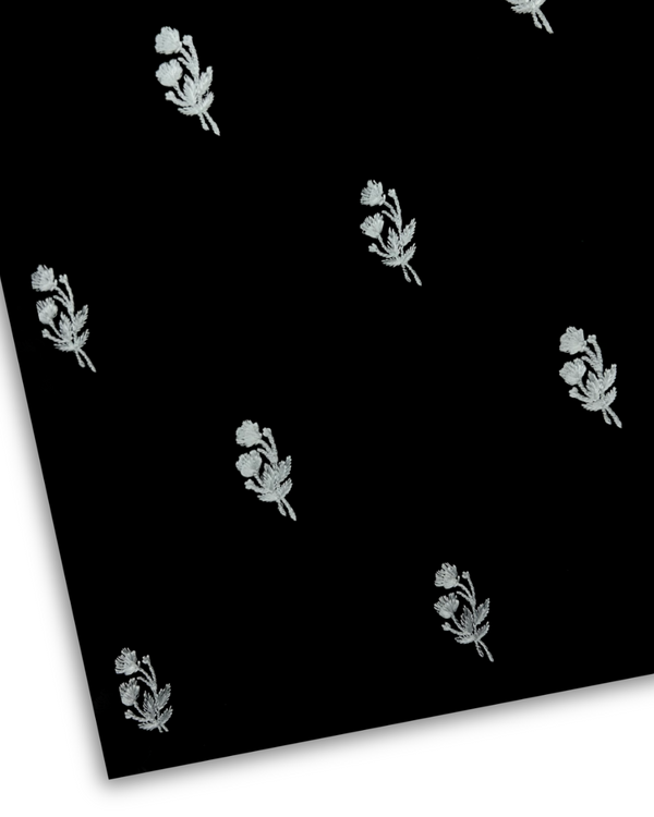 2Pc Embroidered Lawn Black PMEL-S25-0081