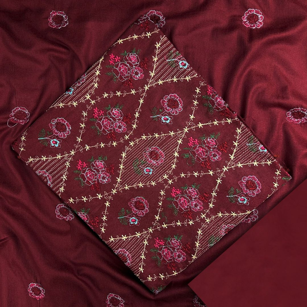 2Pc Embroidered Jaal Lawn Karandi ELKD-S25-0002